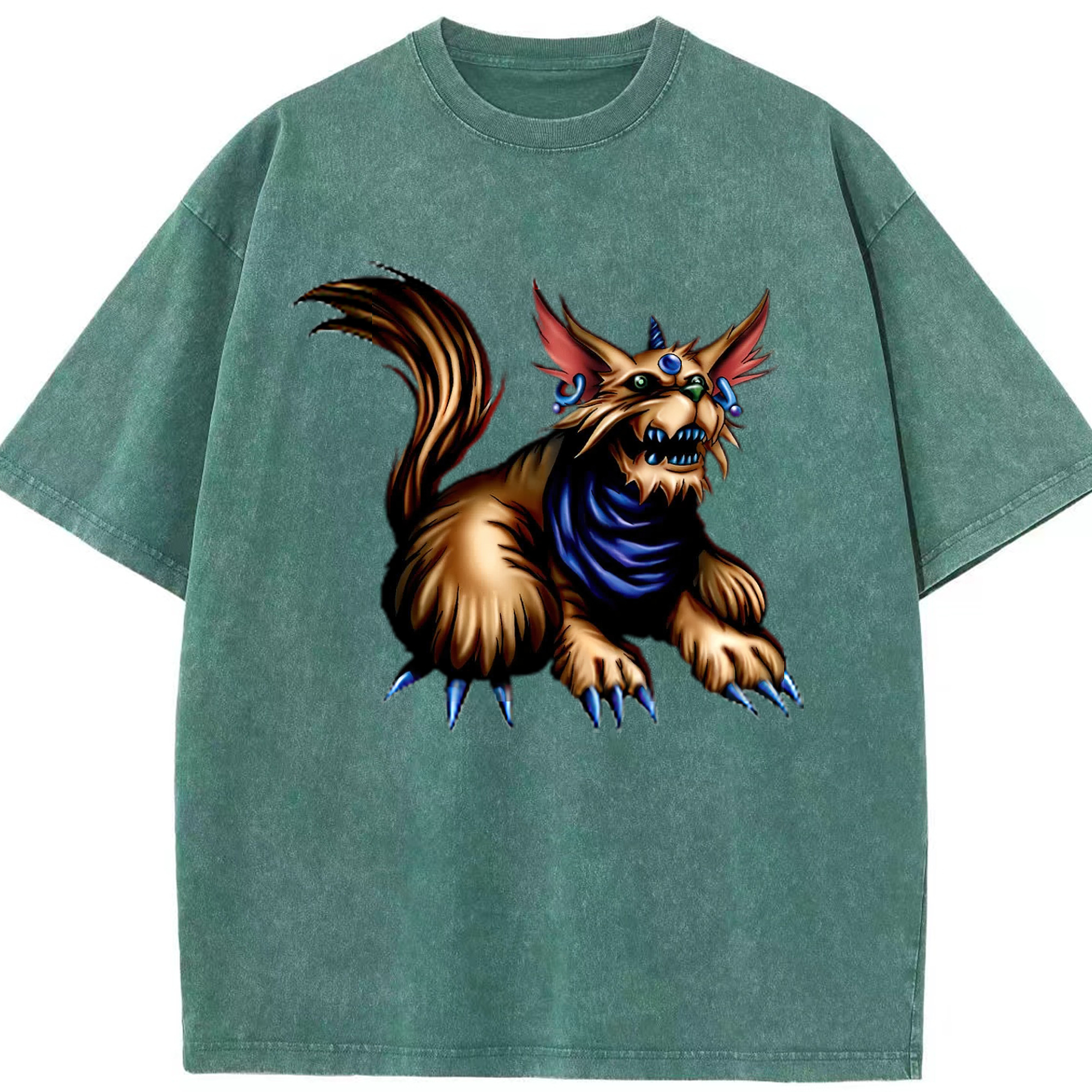（画像用） 遊☆戯☆王 Yu-Gi-Oh! 綿100% ヴィンテージ風 半袖Tシャツ（フロントプリント）